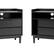 Alt View 32. Walker Edison - Boho Solid Wood Nightstand (set of 2) - Black.
