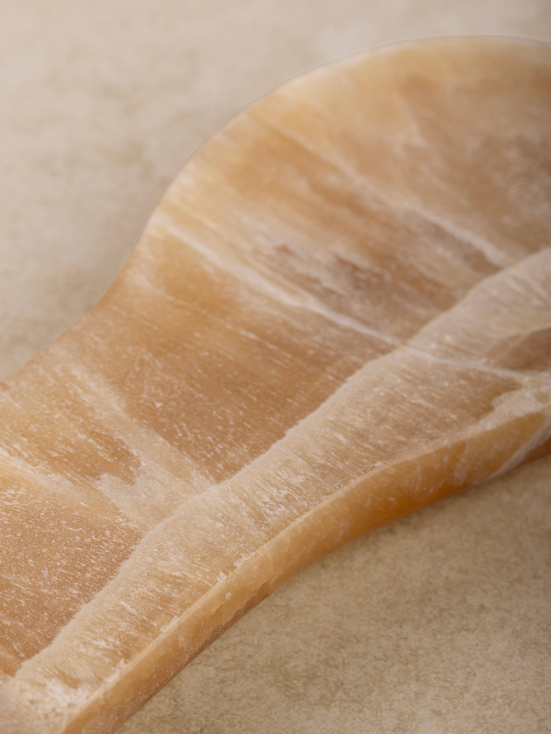 Left. GAURI KOHLI - Tunisia Spoon Rest - Shades of pale orange.