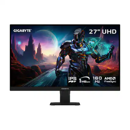 GIGABYTE 27" UHD IPS 160 AMD 2 M 1 MS MPRT Hz FreeSync