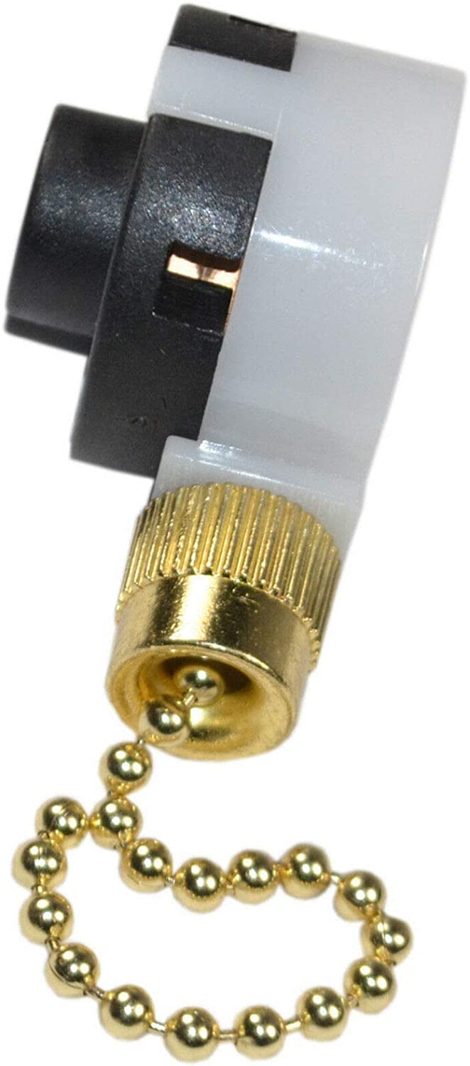 Alt View 1. HQRP - 3-Speed 4-Wire Pull Chain Ceiling Fan Switch, UL Listed Replacement for Zing Ear ZE-268S2 - black.