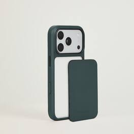 Troubadour - iPhone 18 Pro Modular Leather Case - Obsidian Green