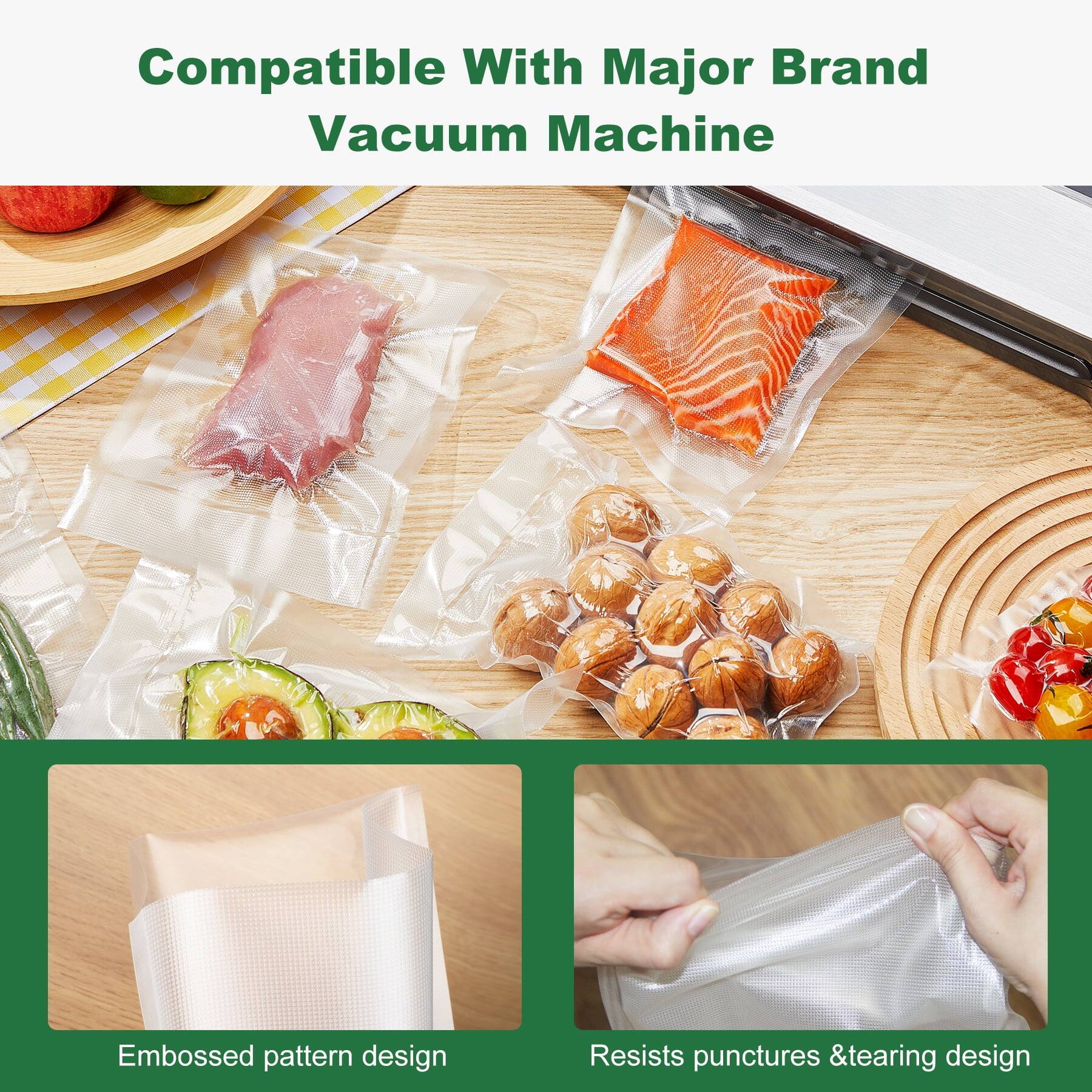 Compatible With Major Brand Vacuum Machine

Embossed pattern design

Resists punctures & tearing design