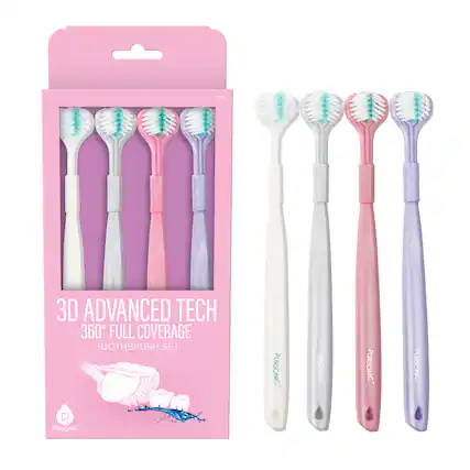 3D ADVANCED TECH
360° FULL COVERAGE
TOOTHBRUSH SET
PURSONIC
