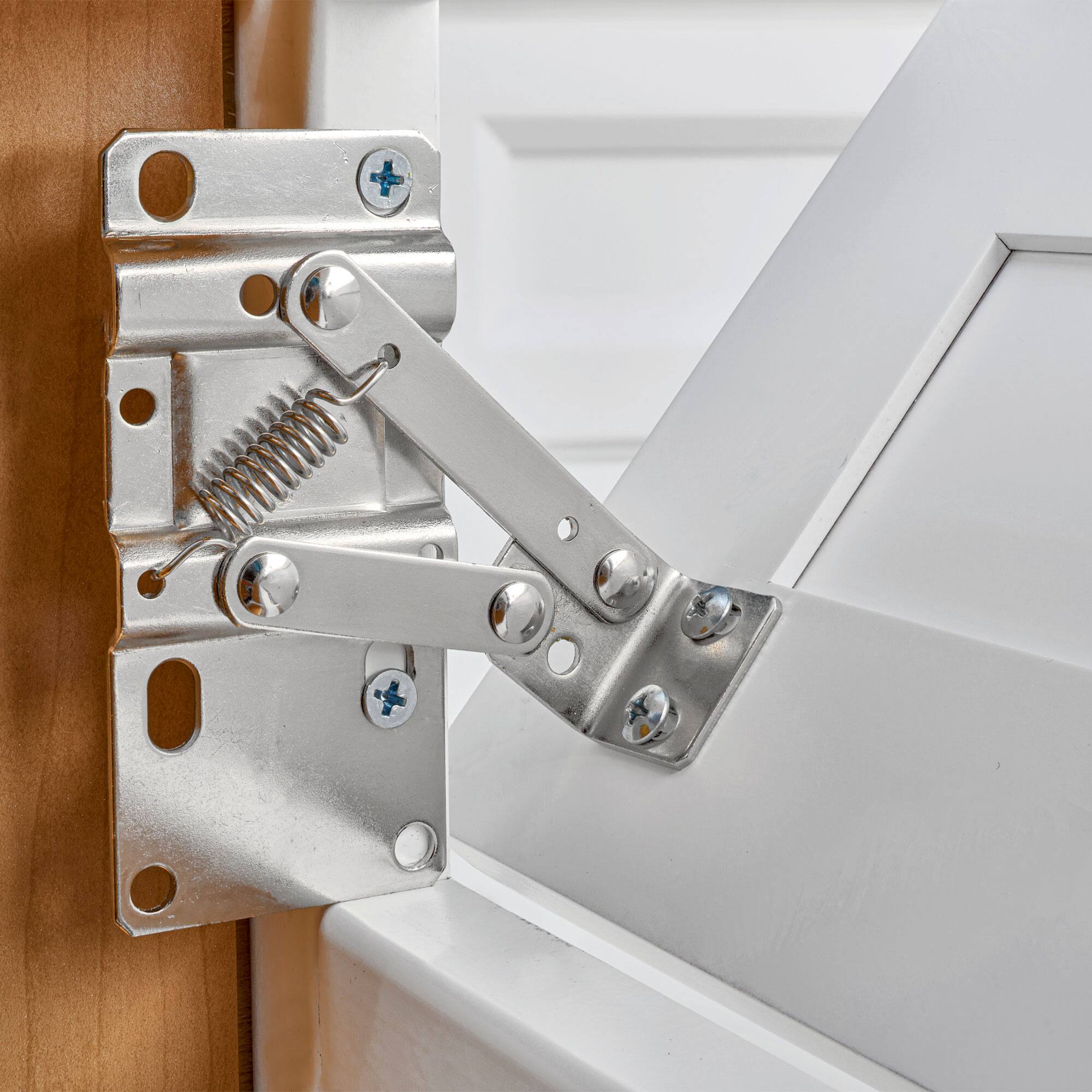 Alt View 2. Rev-A-Shelf - Rev-A-Shelf 19" Tip Out Tray w/ Soft-Close for Sink Base Cabinet, 6581-19SS-SC-1 - Silver.