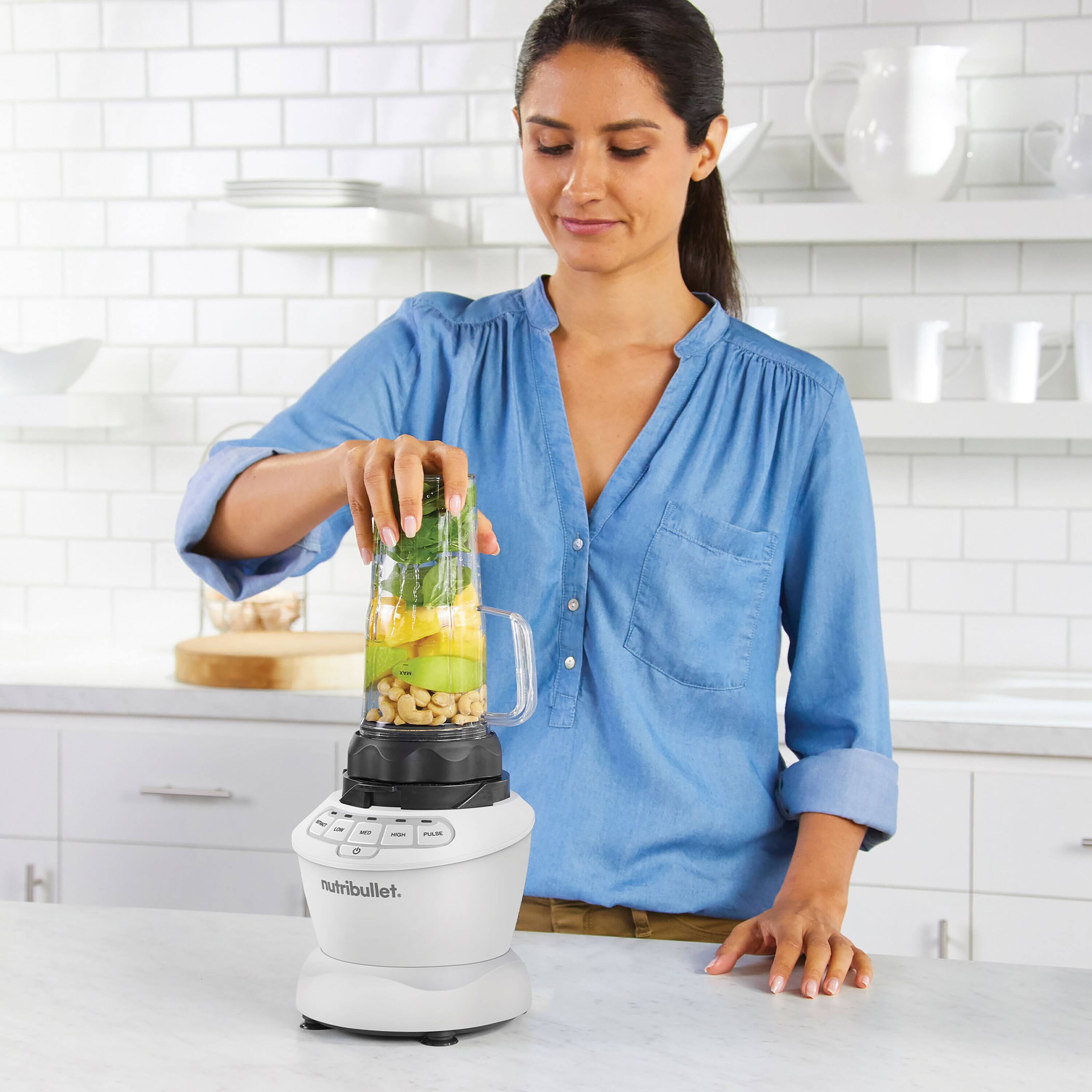 NutriBullet Blender Combo White NBF50500AW - Best Buy