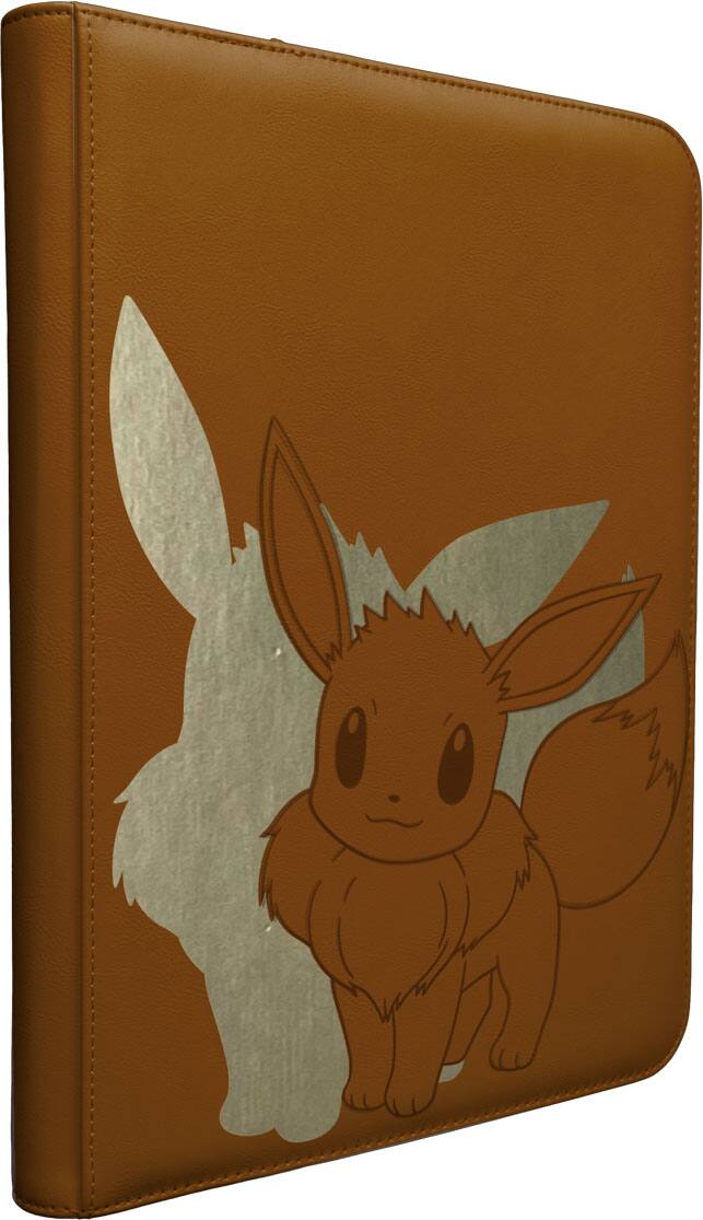 Front. Ultra PRO - Ultra PRO Elite Eevee 9-Pocket Zippered PRO-Binder for Pokémon.