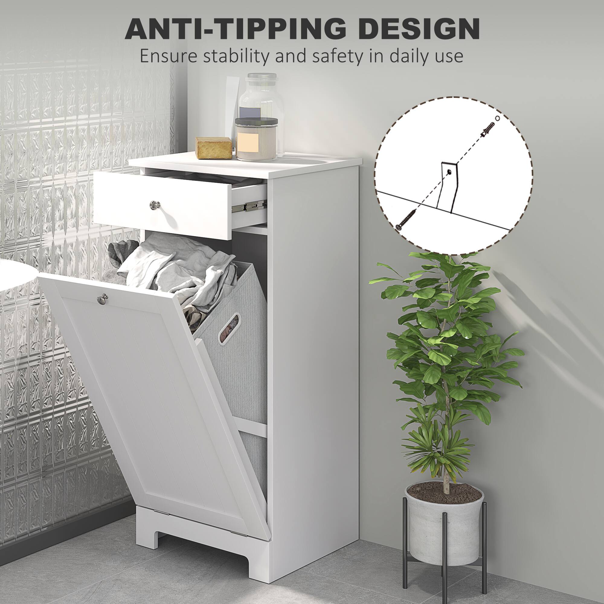 ANTI-TIPPING DESIGN
Ensure stability and safety in daily use