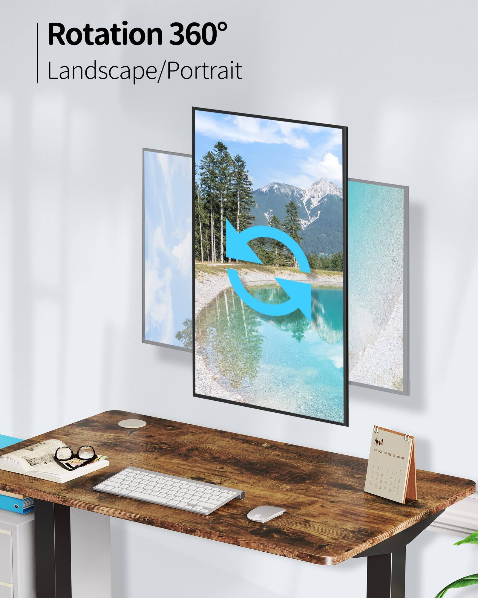 Rotation 360°  
Landscape/Portrait