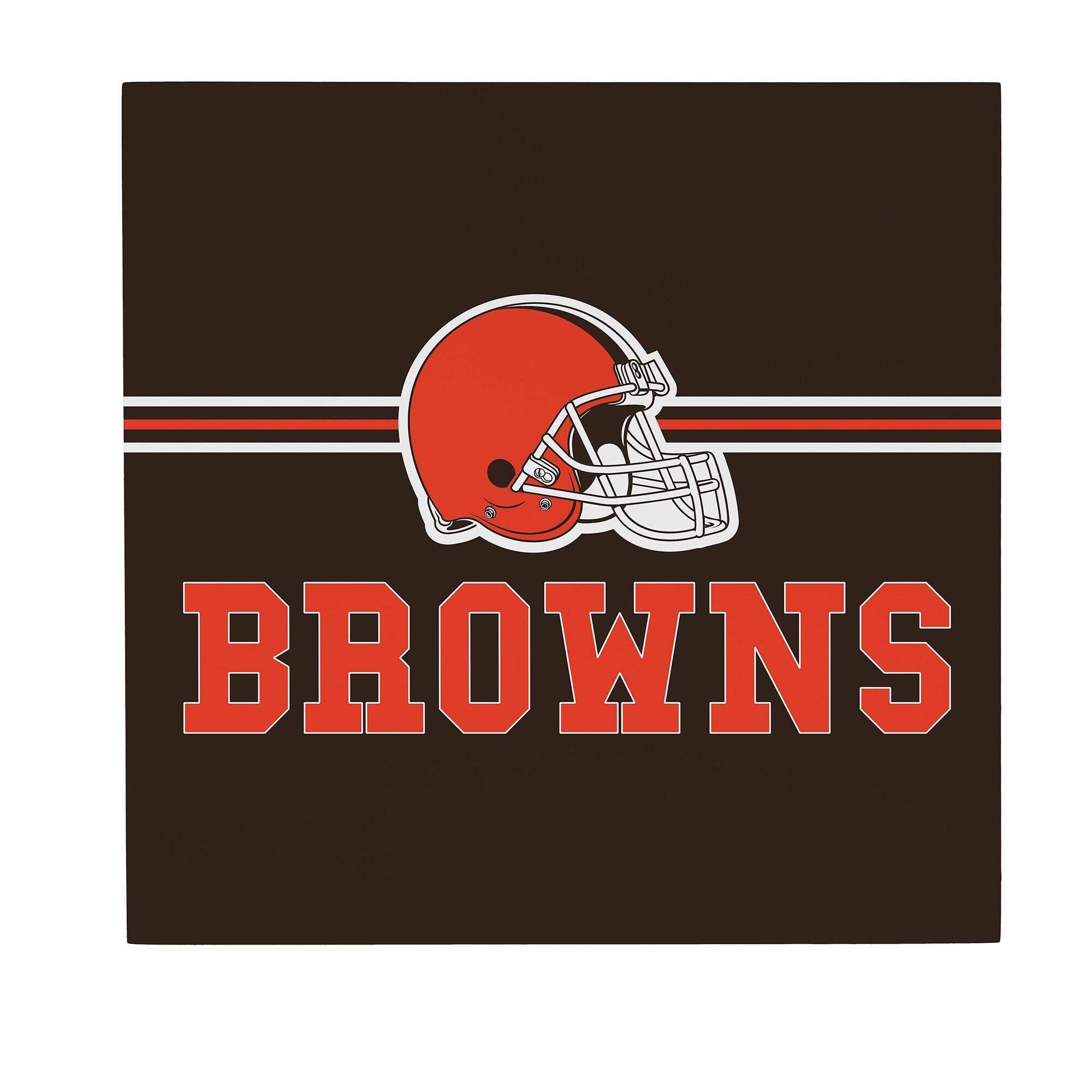 Cleveland Browns 12" x 12" Wood Wall Sign
