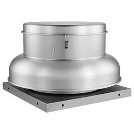 VEVOR - Roof Exhaust Fan, Attic Vent Fan with High-Power Motor, 24.8inch Fan Base Heavy-Duty Aluminum Alloy, Speed Control - Silver