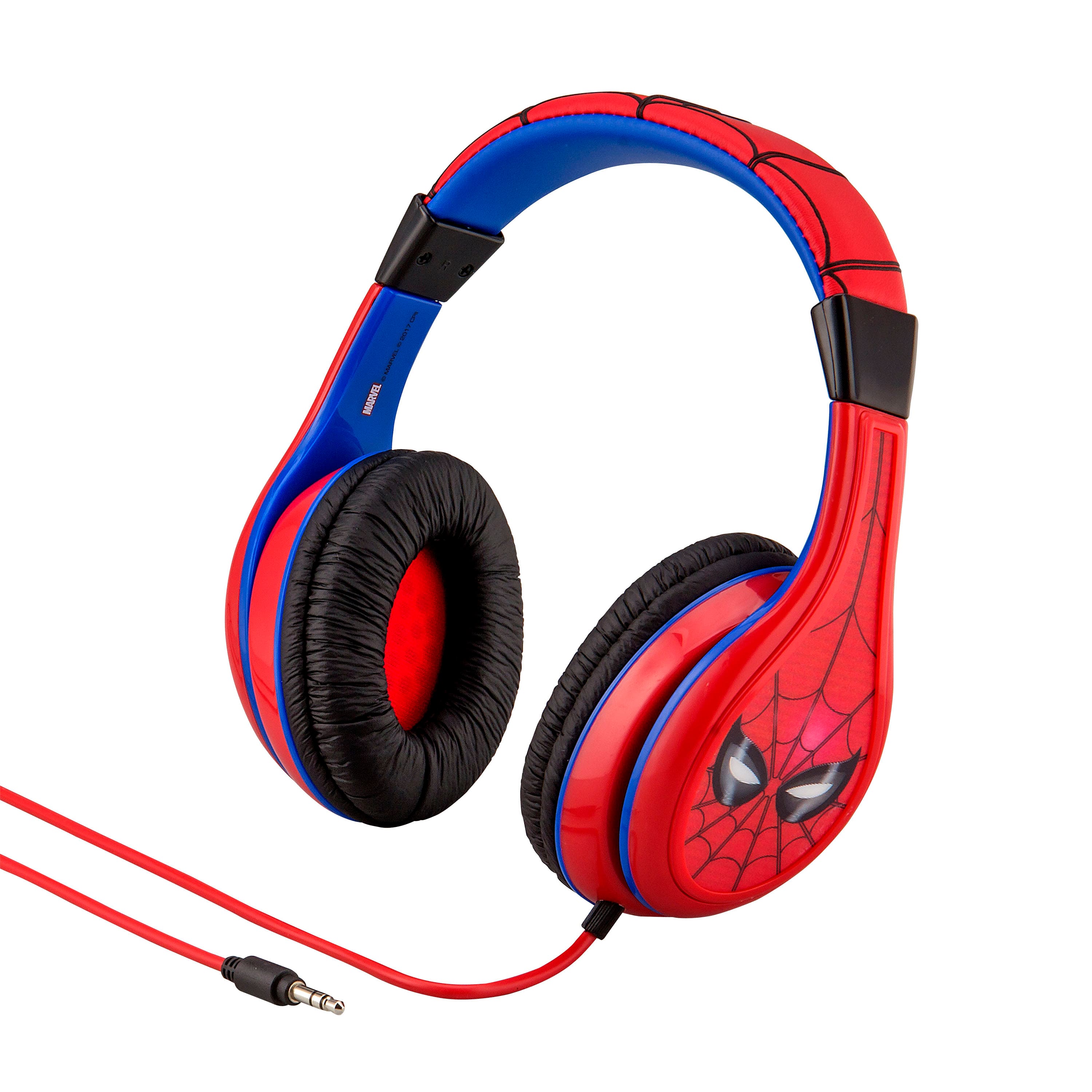 Front. eKids - eKids Spiderman Wired Headphones for Kids, Children’s Headphones for School, Home, or Travel - Red.