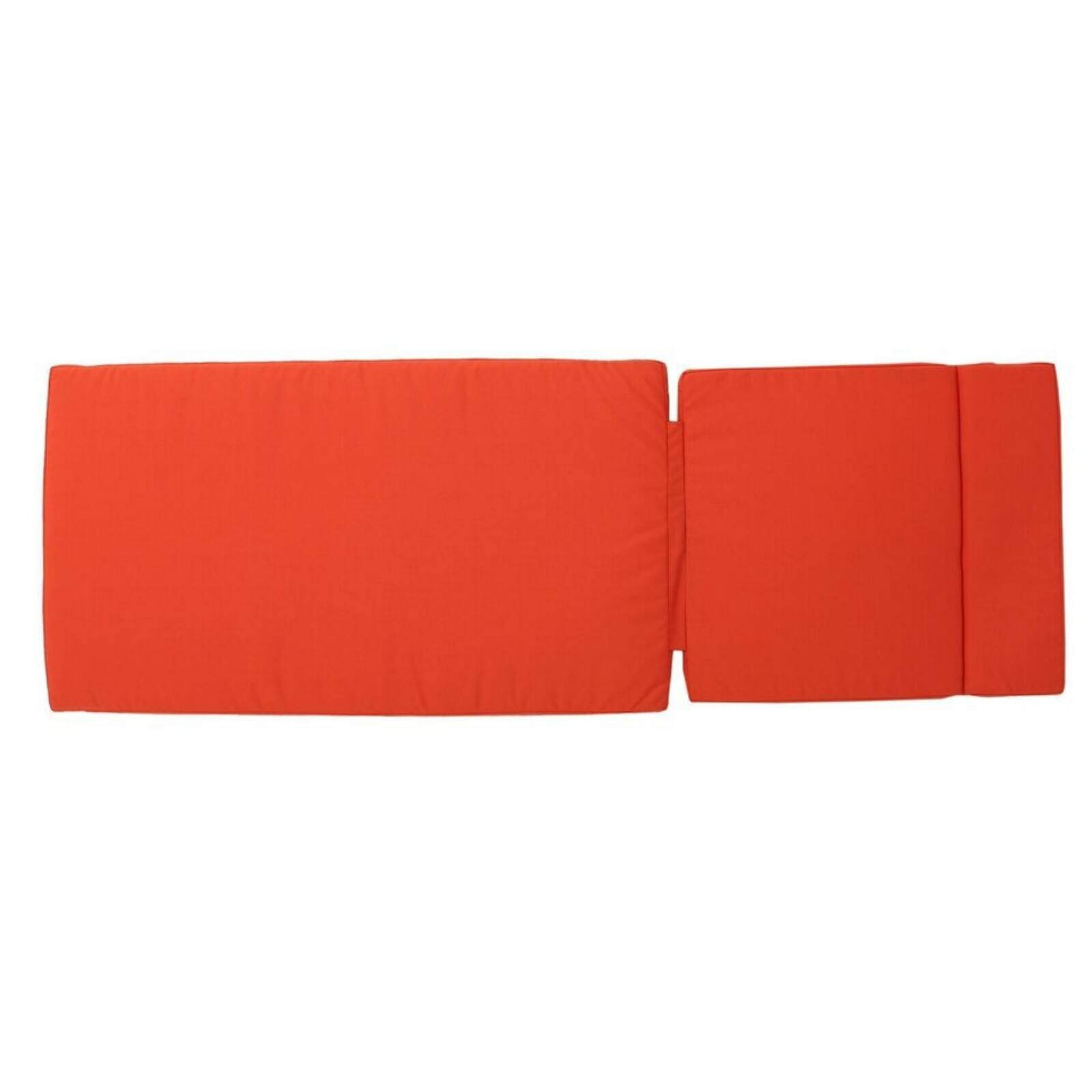 Alt View 3. Ecooso - 2PCS Outdoor Chaise Lounge Cushion，Water-Resistant，100% Polyester Fabric, No Assembly Required(Without Chaise Lounge) - Orange.