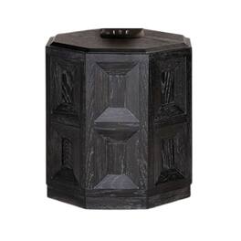 Manhattan Lane - Kizie Accent Side End Table, Rubberwood, Rectangular 20 Inch - Black