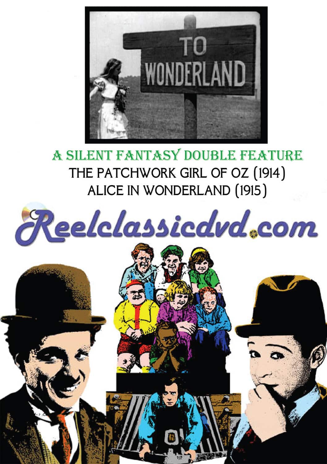 Silent Fantasy Double Feature: The Patchwork Girl of Oz / Alice in Wonderland  - DVD