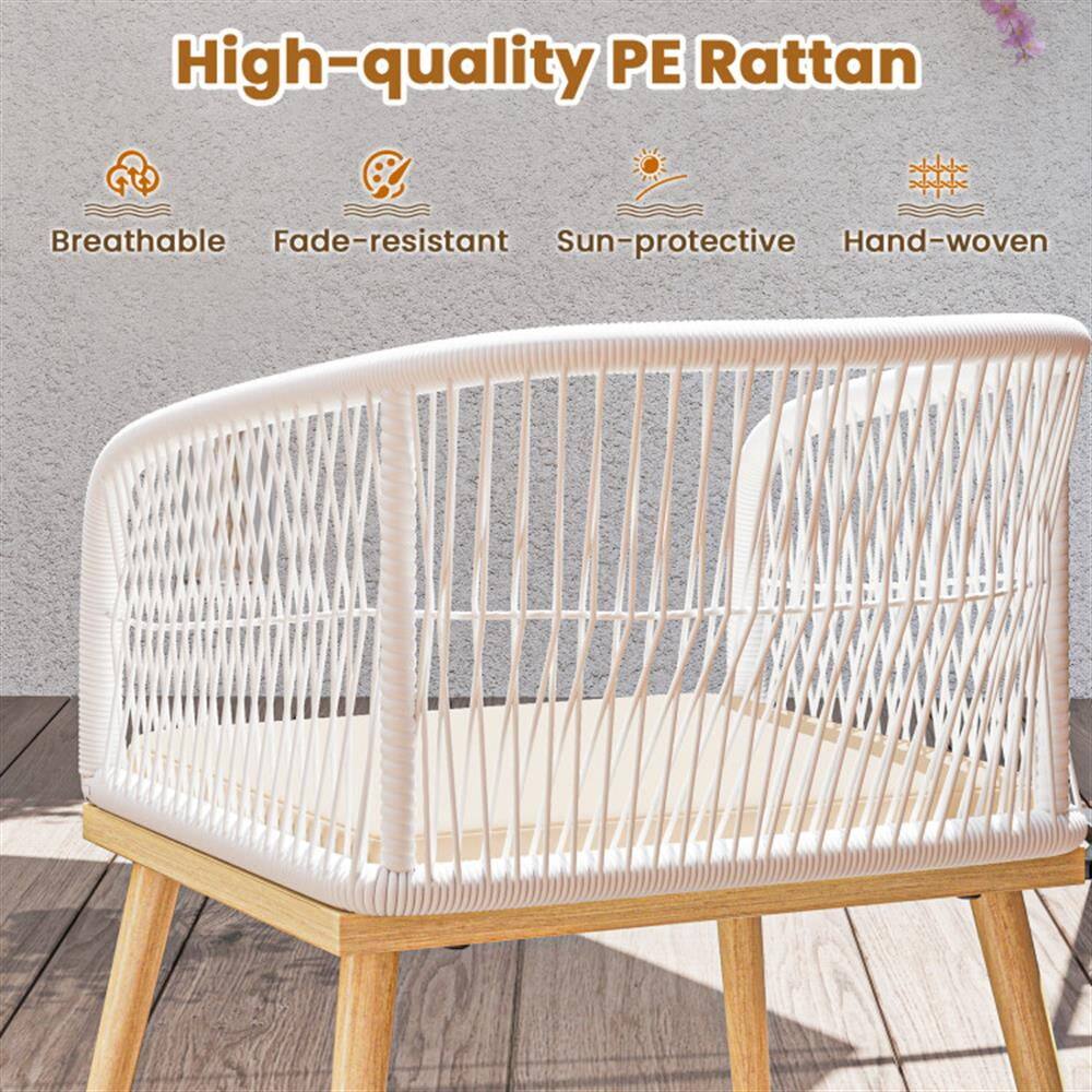 High-quality PE Rattan

- Breathable
- Fade-resistant
- Sun-protective
- Hand-woven