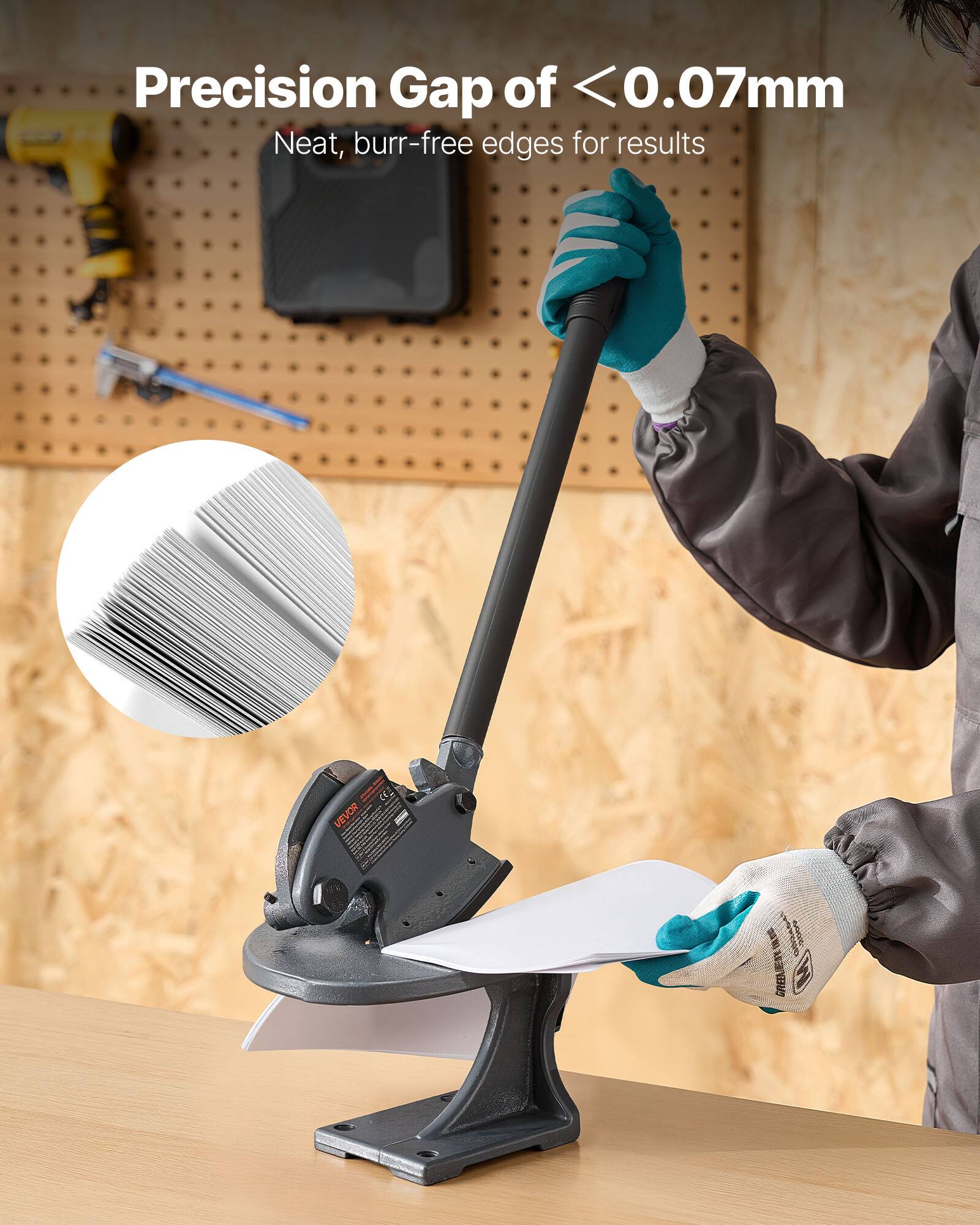 Precision Gap of <0.07mm  
Neat, burr-free edges for results