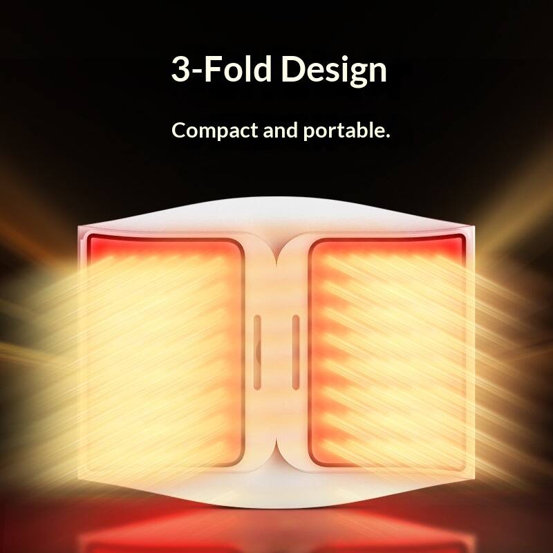3-Fold Design  
Compact and portable.