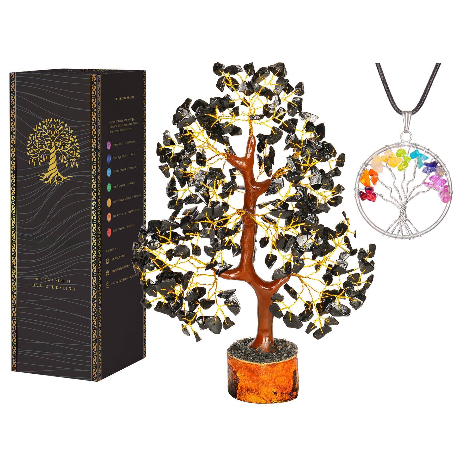 Black Tourmaline Golden Wire