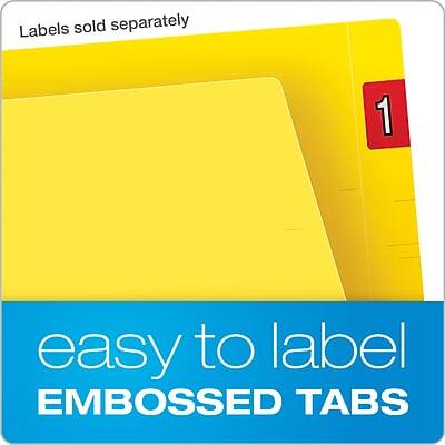 Labels sold separately

easy to label
EMBOSSED TABS