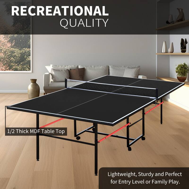 RECREATIONAL QUALITY

1/2 Thick MDF Table Top

Lightweight, Sturdy and Perfect for Entry Level or Family Play.