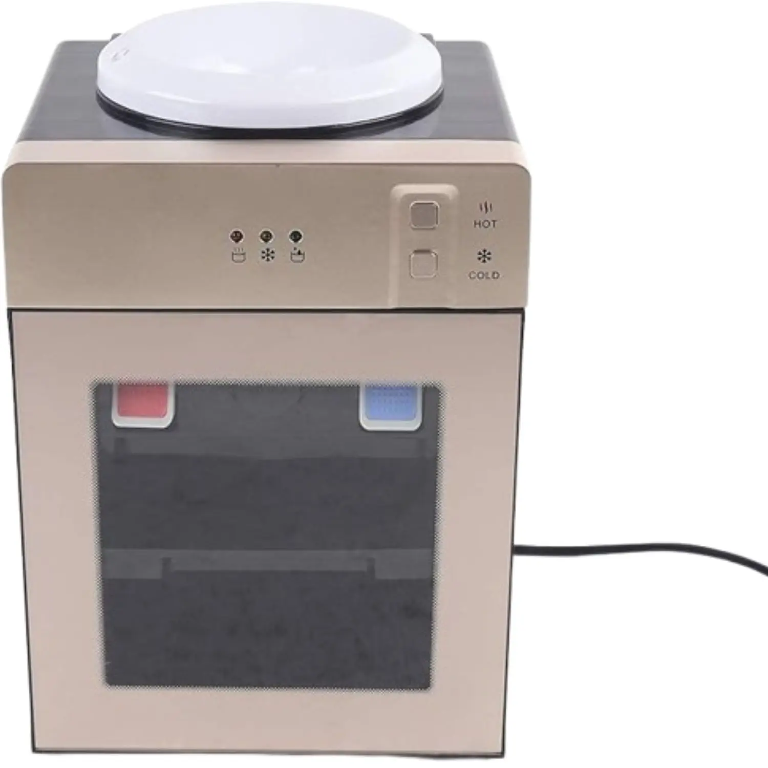 Stock Preferred - Compact Top Loading Hot and Cold Water Dispenser - Champagne Gold