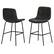 Angle. Simpli Home - Jolie Counter Height Stool (Set of 2) - Distressed Charcoal Grey.