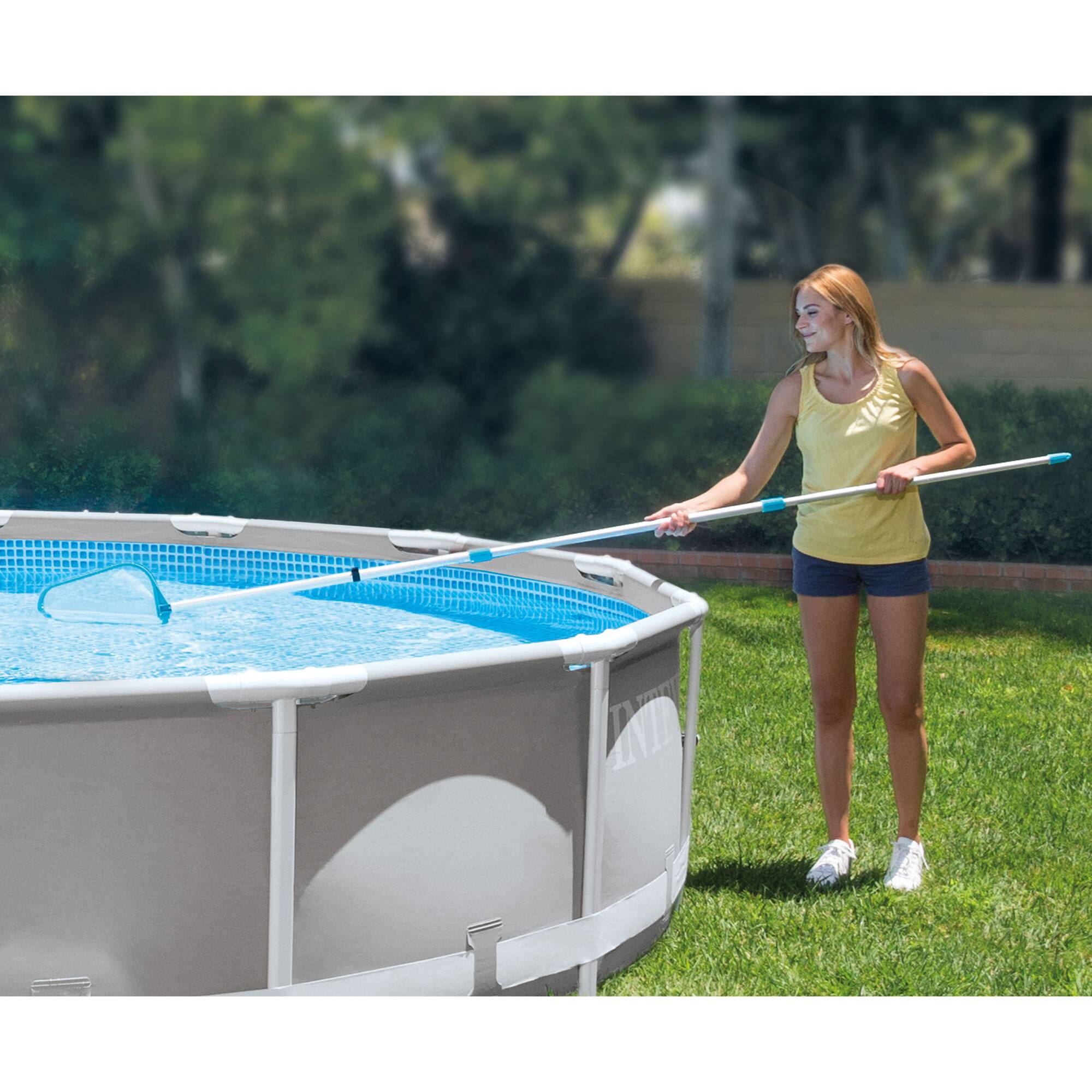 Alt View 8. Intex - Intex 28002E Maintenance Pool Kit Vacuum Skimmer & Pole (Pool Sold Separately) - Silver and blue.