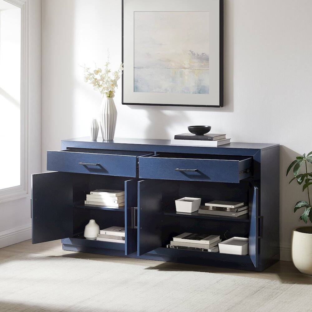 Alt View 6. Crosley Furniture - Isla Sideboard - Navy.