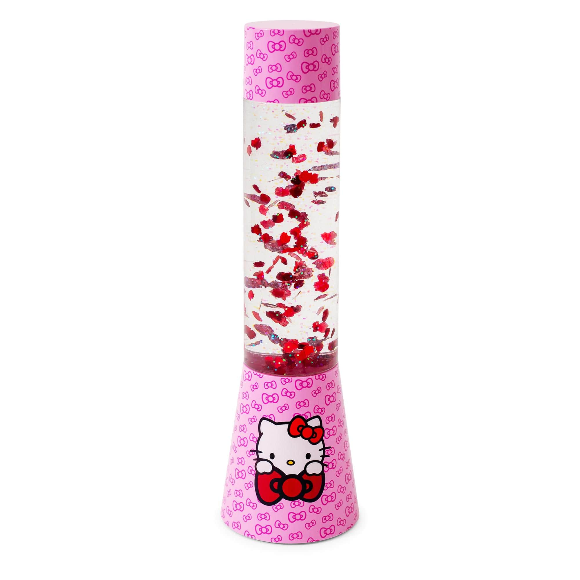 Ukonic - Sanrio Hello Kitty Glitter Motion Mood Light | 12 Inches Tall - White/Red