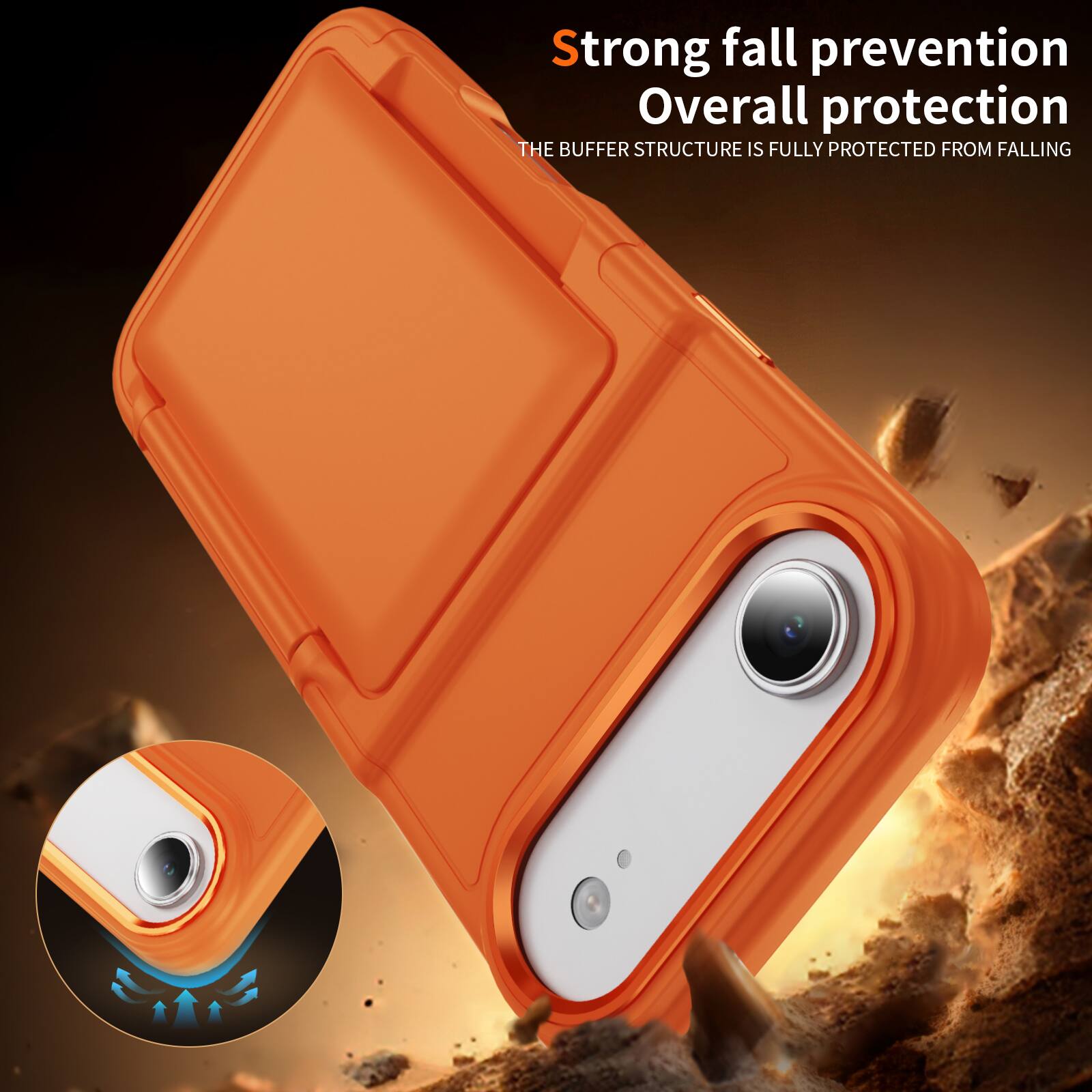 Strong fall prevention  
Overall protection  
The buffer structure is fully protected from falling