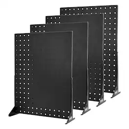 VEVOR - Pegboard Display Stand, 17 x 13 in Tabletop Pegboard Display Stand, Accessories Rack Organizer - Black