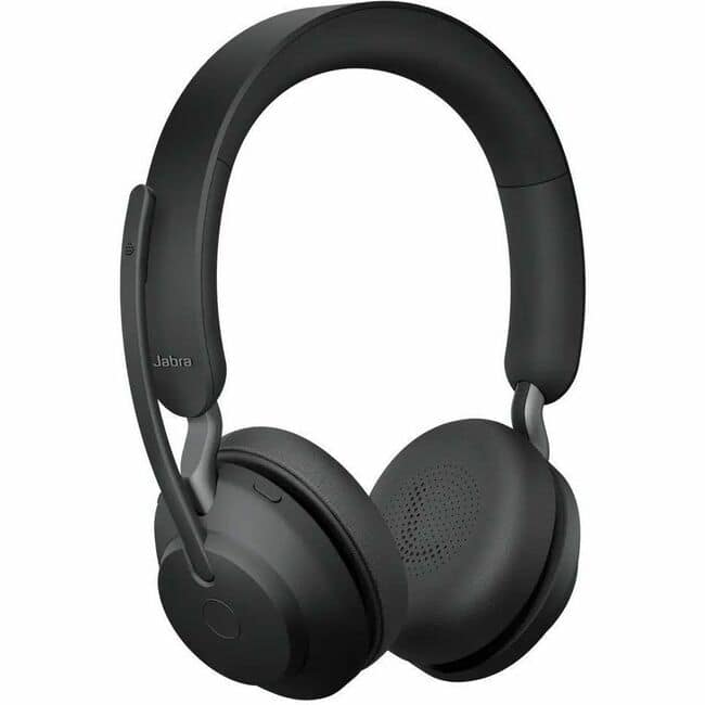 Jabra - Evolve2 65 Headset - Mono - Wireless - Bluetooth - 98.4 ft - On-ear, Over-the-head - Monaural - Circumaural - Blue