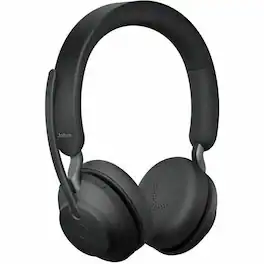 Jabra - Evolve2 65 Headset - Mono - Wireless - Bluetooth - 98.4 ft - On-ear, Over-the-head - Monaural - Circumaural - Blue