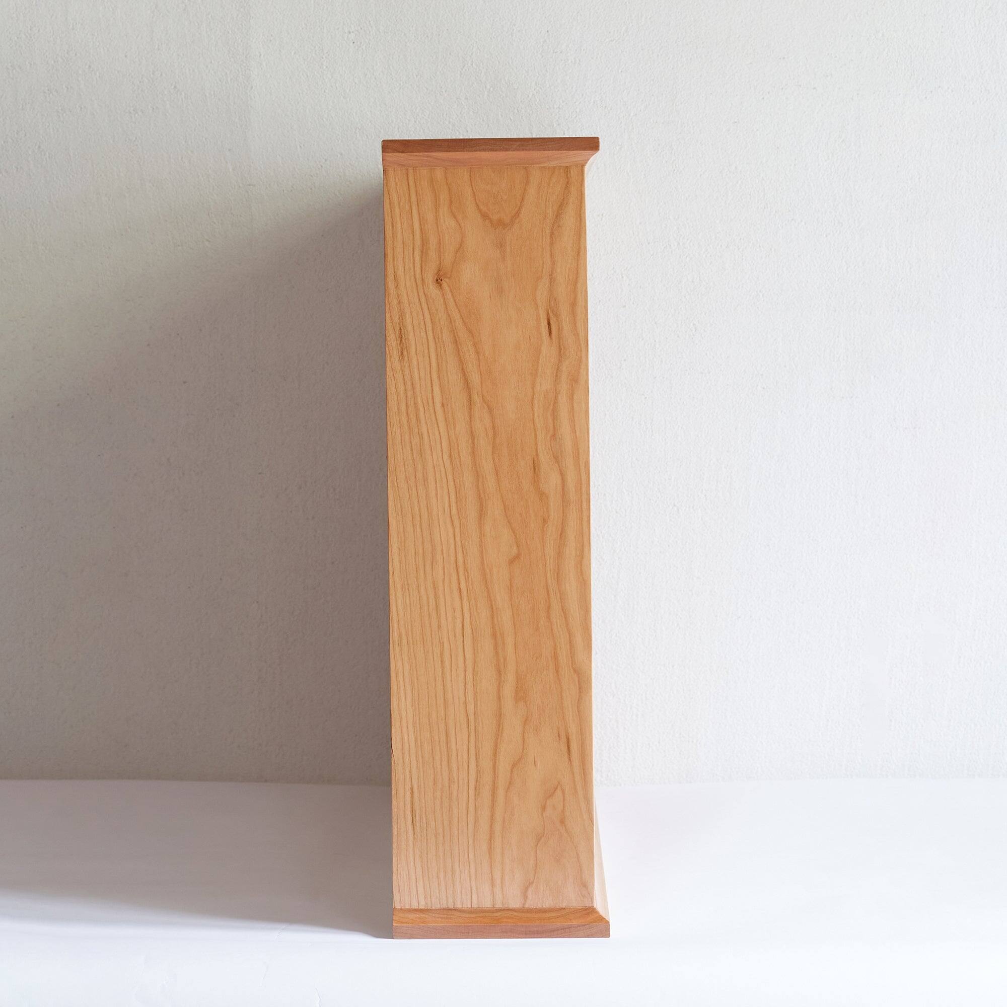 Back. Boyel Living - North American Cherry Solid Wood Cup Storage Rack - Natural Cherry.