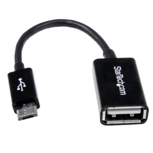 Startech - 5in Micro USB to USB OTG Host Adapter M/F