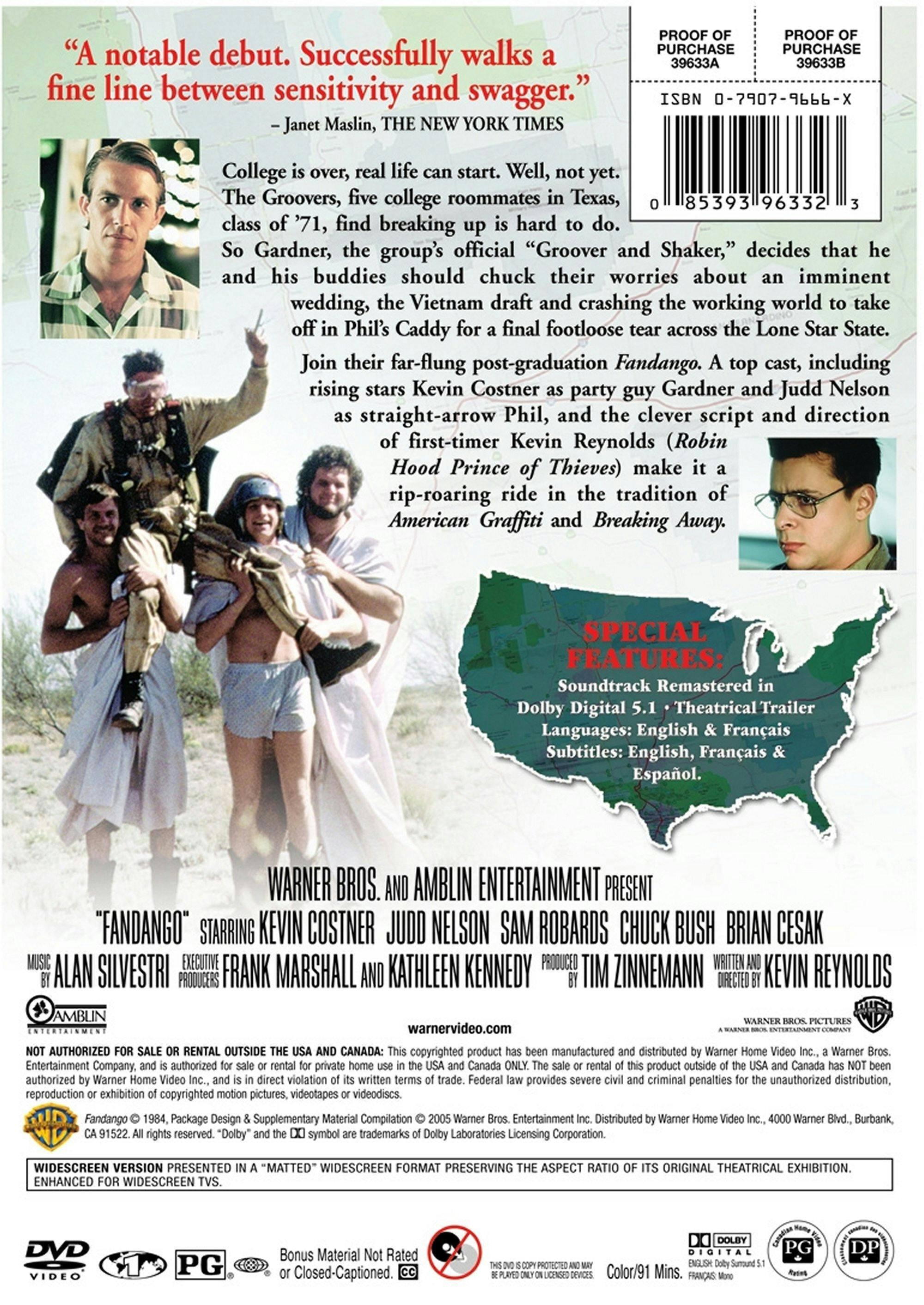 Angle. Fandango (DVD Widescreen) [DVD].