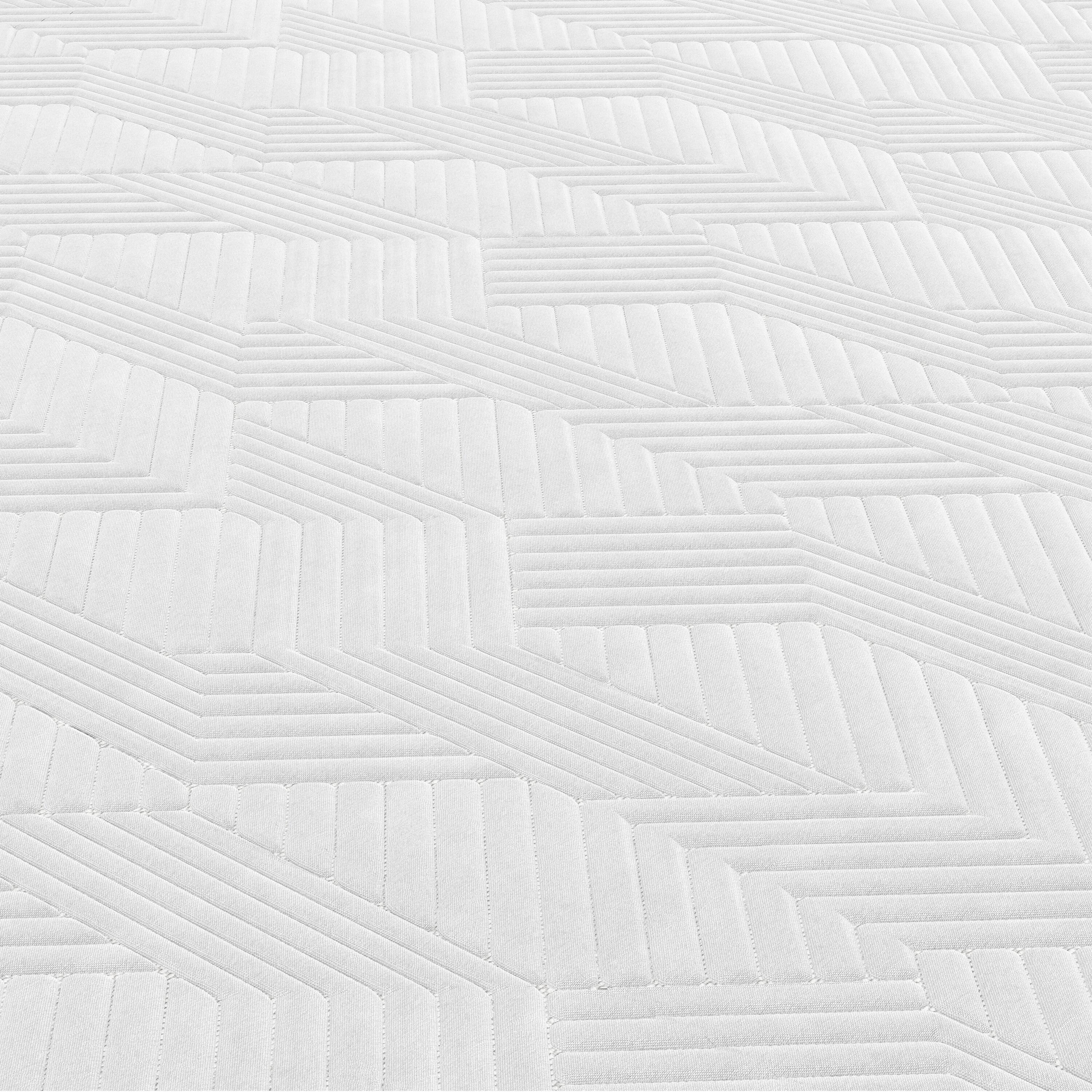 Alt View 5. Nautica - 10” Invigorate Memory Foam Mattress - WHITE/GREY.