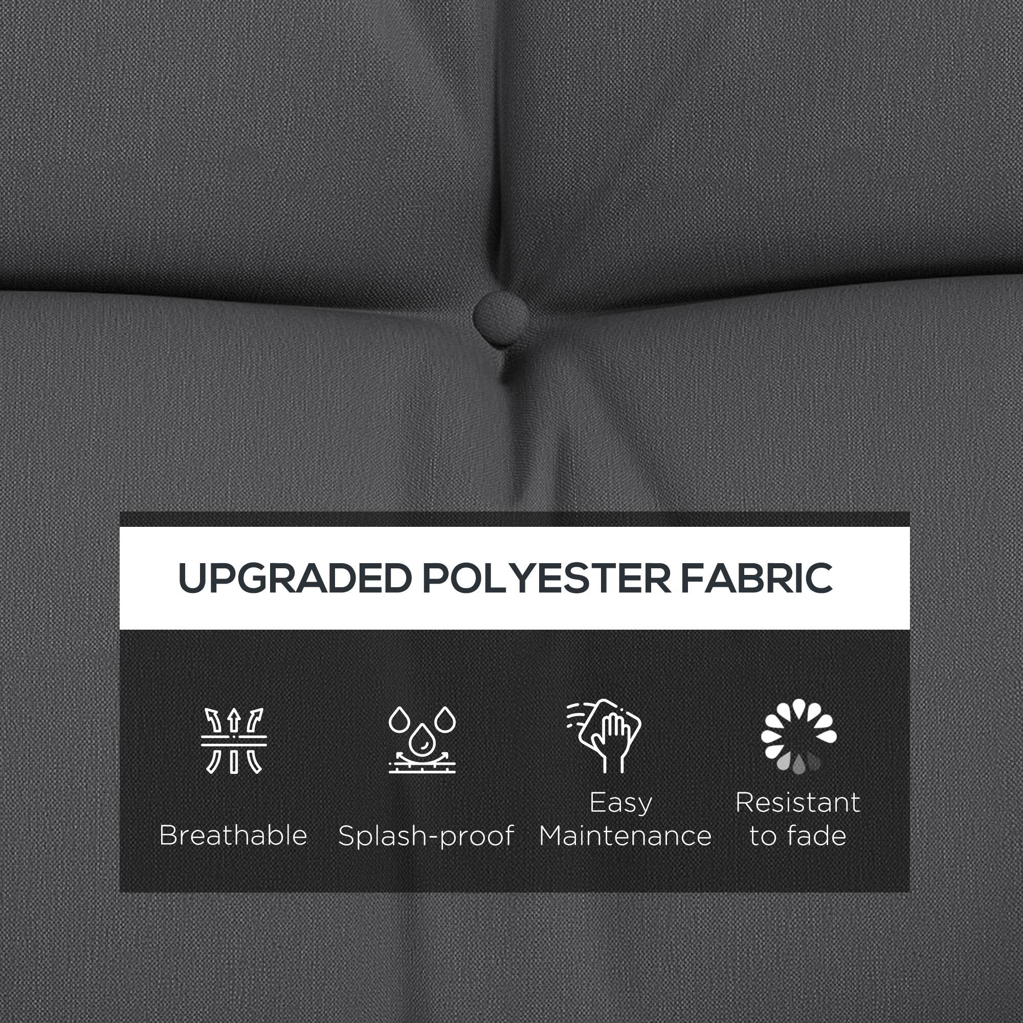 UPGRADED POLYESTER FABRIC

Breathable
Splash-proof
Easy Maintenance
Resistant to fade
