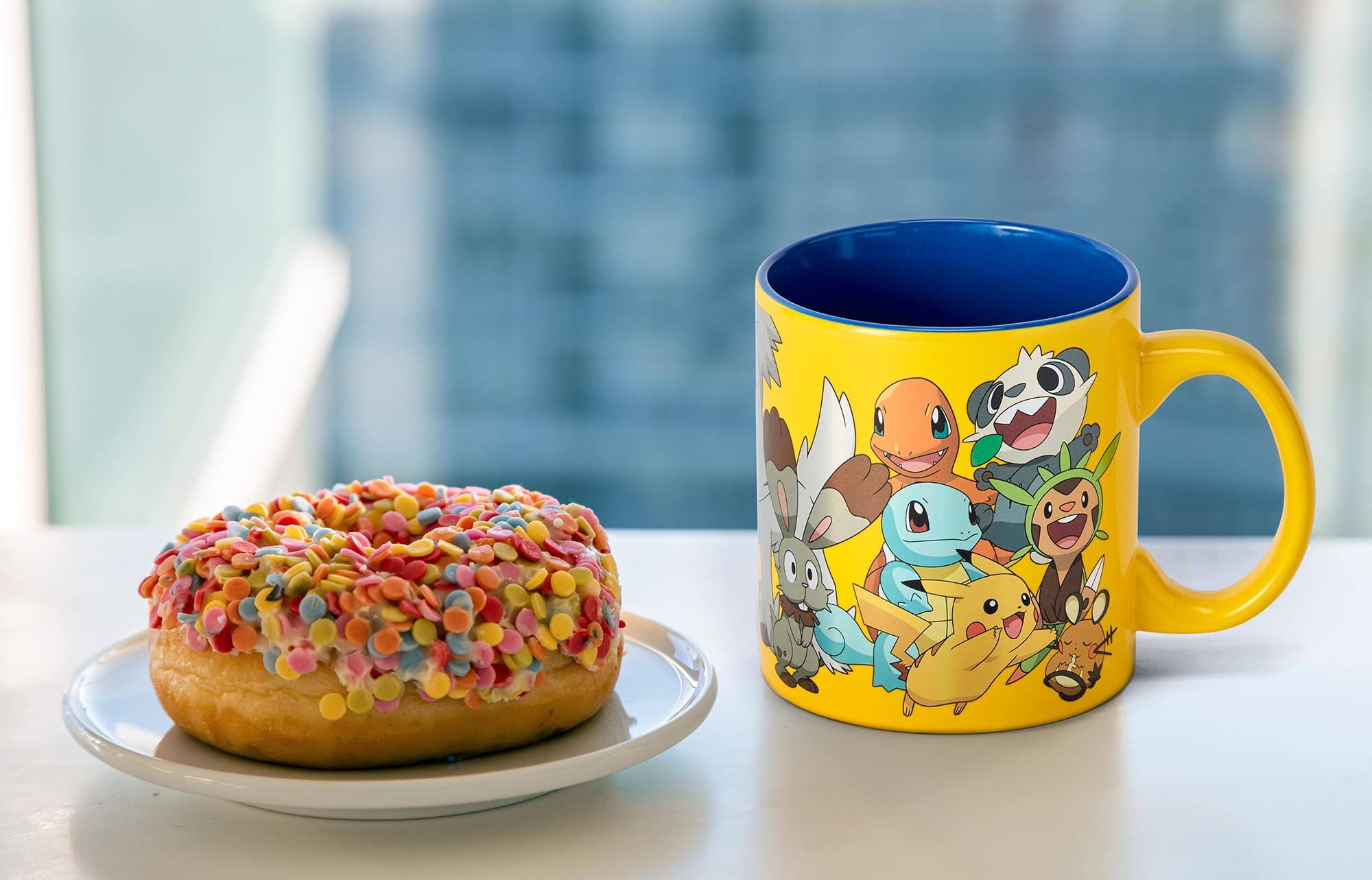 Alt View 4. Pokémon - Pokémon XY Series Large Pokémon Group Foil Print Coffee Mug | Holds 20 Ounces - Yellow.