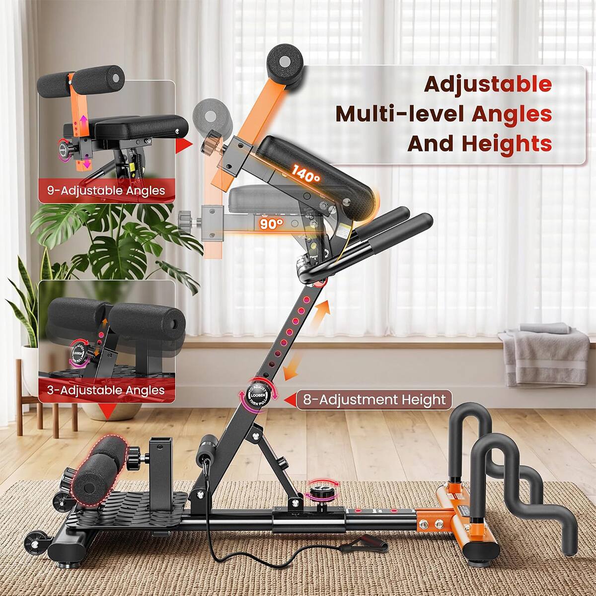 Adjustable Multi-level Angles And Heights

9-Adjustable Angles

3-Adjustable Angles

8-Adjustment Height