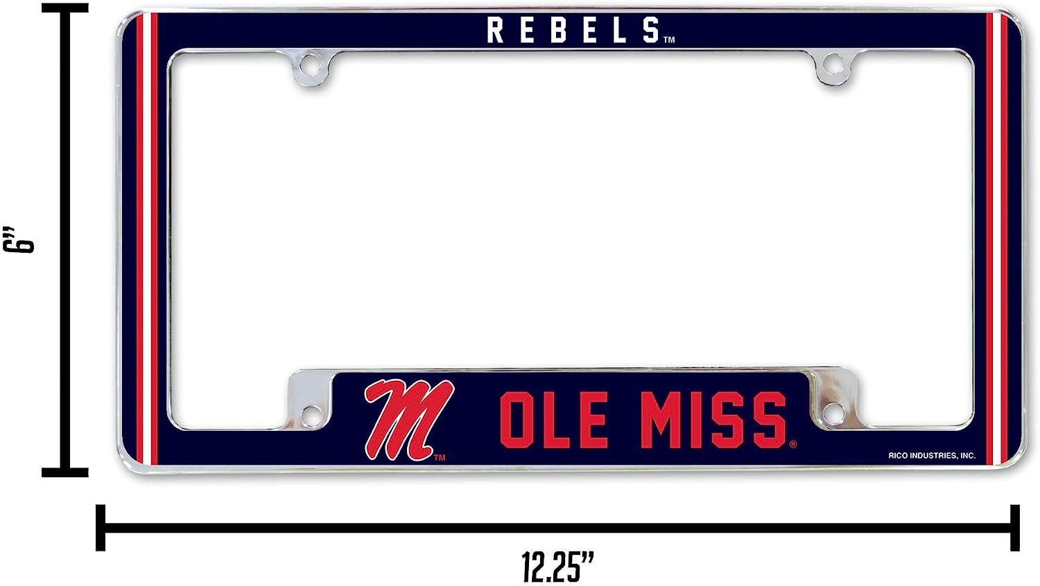 REBELS™  
OLE MISS™  

RICO INDUSTRIES, INC.  

6"  
12.25"