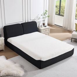Bestier - Compressed Bed with No Assembly Required, 3-Step Setup & Knitted Fabric Design - Black