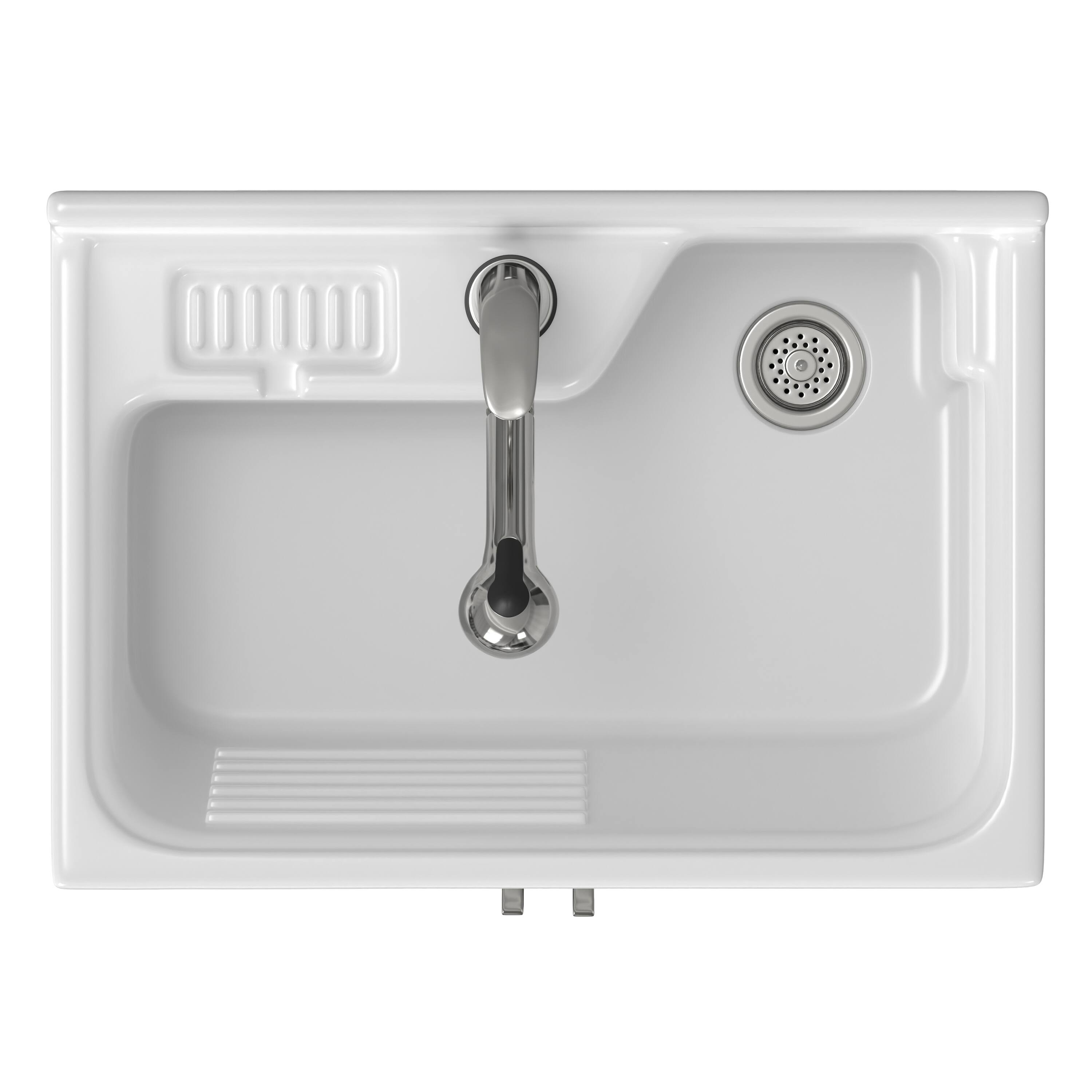 Alt View 2. Simpli Home - Kyle All-In-One 28-inch Laundry Utility Sink and Cabinet and ABS Sink - Pure White.