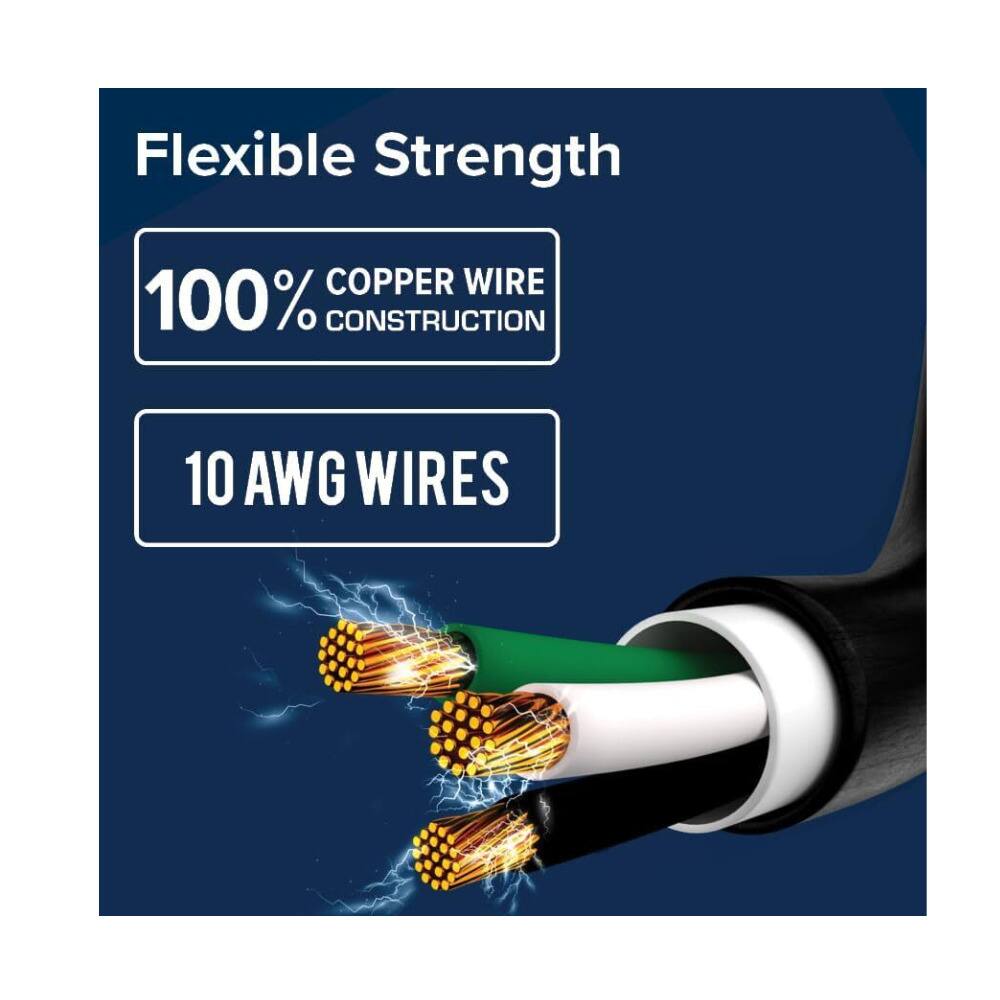 Flexible Strength  
100% Copper Wire Construction  
10 AWG Wires