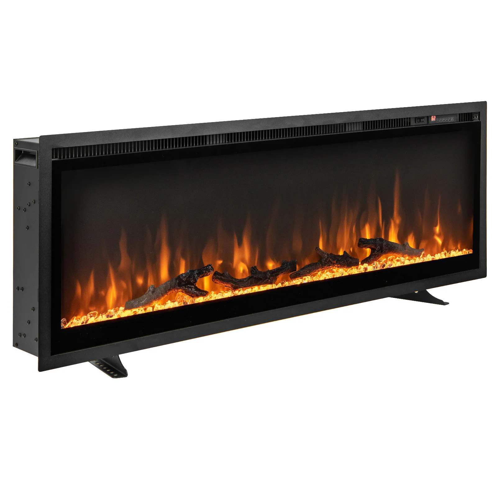 Alt View 5. Boyel Living - Electric Fireplace in-Wall Recessed with Remote Control and Adjustable Color and Brightness.