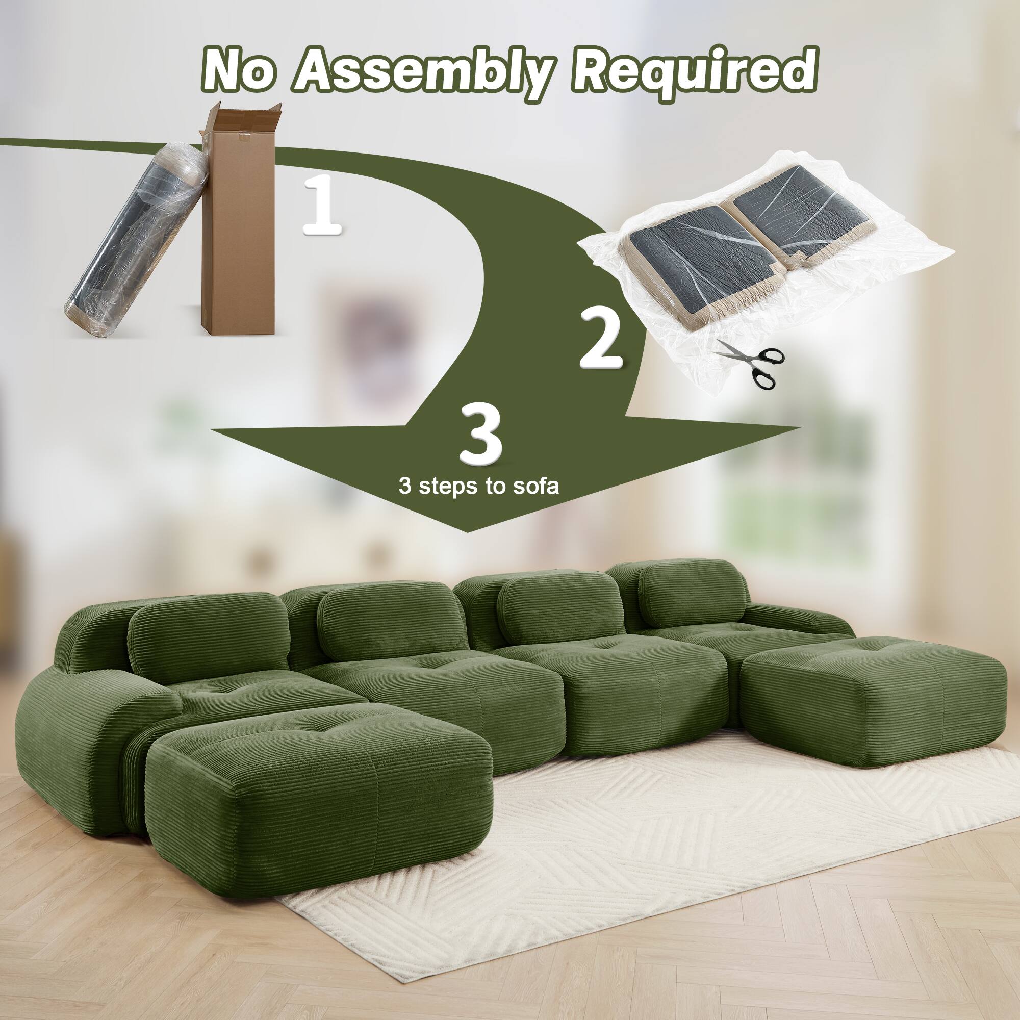 No Assembly Required

1
2
3

3 steps to sofa