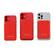 Alt View 2. RapidX - Boosta 5k mAh 7.5W Magnetic Wireless Portable Charger for iPhone 12, 13 & 14 - Red.