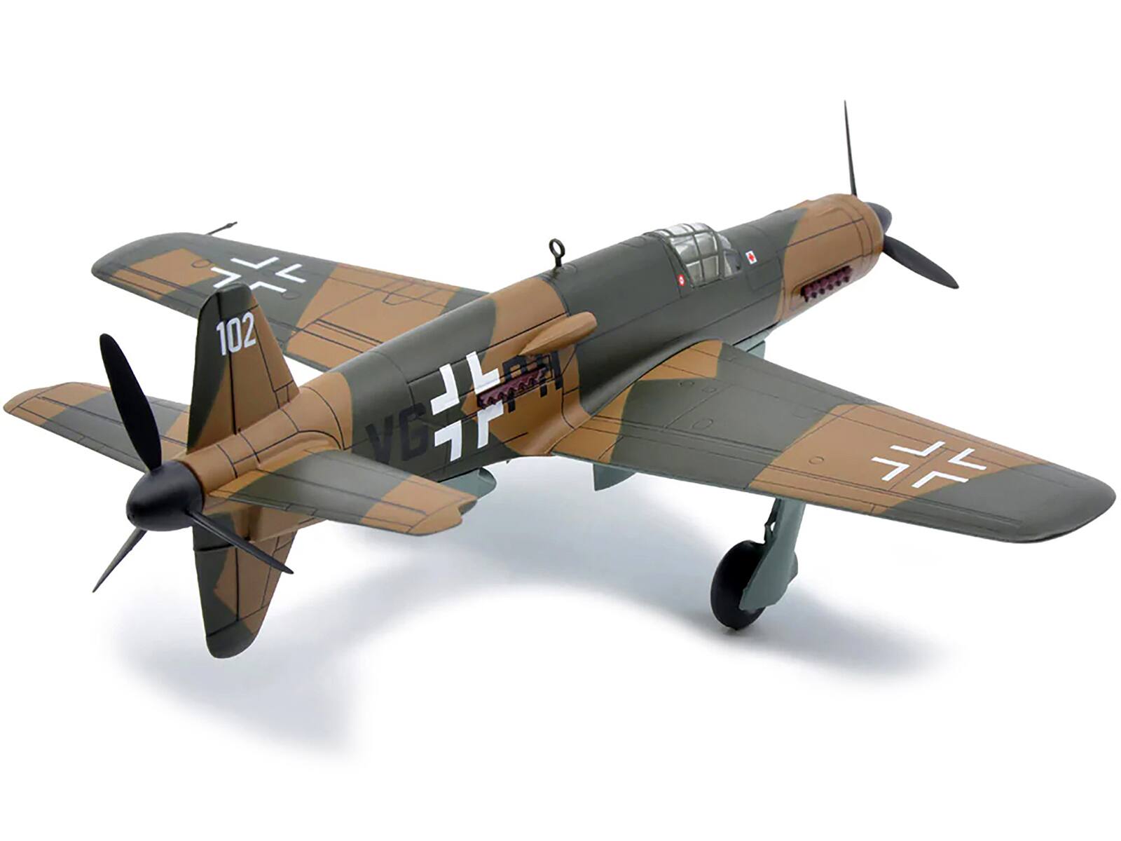 Angle. War Birds of WWII - Dornier DO-35A-1 Pfeil Heavy Fighter Plane (Germany 1944) 1/72 Diecast Model by Warbirds of WWII - Multicolor.
