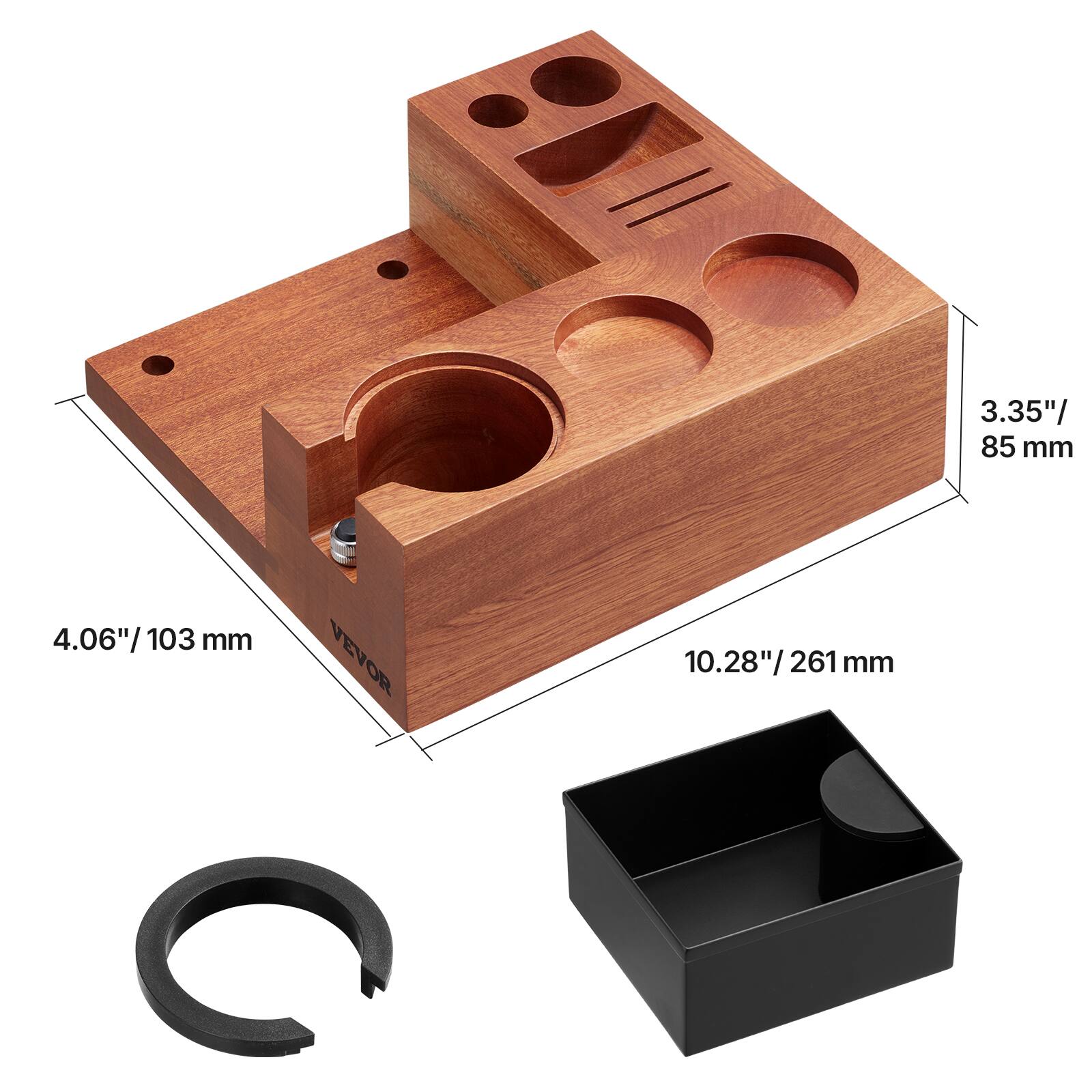 3.35" / 85 mm  
4.06" / 103 mm  
10.28" / 261 mm  

VEVOR