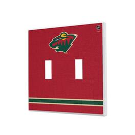 Keyscaper - Minnesota Wild Double Toggle Lightswitch Plate - Multicolor